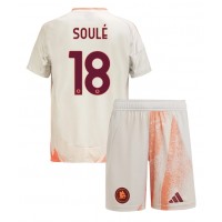 Camiseta AS Roma Matias Soule #18 Visitante Equipación para niños 2024-25 manga corta (+ pantalones cortos)